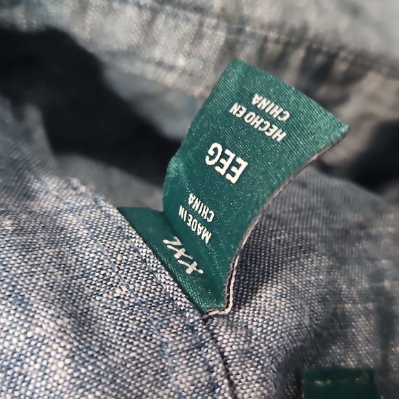 Cubavera Blue Casual Button Down Shirt - Picture 13 of 13